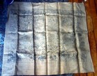 Vtg Heirloom Rug Design  happy Family  Burlap Rug Hooking Pattern 29    X 40 