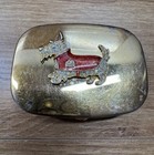 Goldtone   Terrier Dog Mirrored Compact Read More