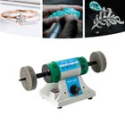 Portable Jewelry Polisher Bench Grinder Watch Gem Buffing Machine Variable Speed