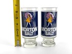  2  Rare Vintage Morton Salt Glasses 6 1 2  Highball When It Rains It Pours