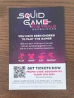 Netflix Squid Game The Trials Flyer Show Poster Promo Los Angeles Collectible La