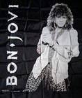 Vintage Bon Jovi Silky Tapestry   Wall Banner - 1987 Nikry Co  - 44  X 46  