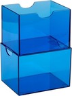 Dragon Shield Strongbox Deck Box Clear Blue  Holds 100  Double Sleeved Cards  Ac