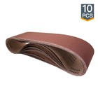 Powertec 6 X 48  Sanding Belt 80 Grits A o Sandpaper-10 Pk  110530 