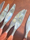 Set Of 8 Stainless Steel Serrated Knives - Wooden Handles By Fleetwood Flatware