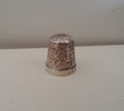 Genuine Vintage Sterling Silver Starburst Thimble Sewing Notions Finger Protect