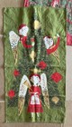 Vintage Fallini   Cohn 100  Linen Tammis Keefe Christmas Angels Tea Towel