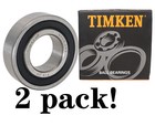 2pcs Timken 6003-2rs 17x35x10mm Double Rubber Sealed Bearings 6003rs 6003ddu