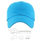 Cotton Baseball Cap Ball Dad Hat Adjustable Plain Solid Washed Men Washed Pc