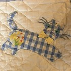 Vintage Hand-stitched Nursery Animal Appliqu   Quilt 69x45 Great Condition