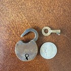 Vintage W  Bohannan 70 Brass Small Lock Padlock Brooklyn Ny With Key   Used