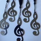 Lot Of 5 Treble Clef Metal Bookmarks W  Tassel     Music Lover   Musician Gifts