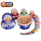 Russian Nesting Dolls For Kids Matryoshka Doll 15pcs Handmade Set