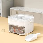 50-cube Ice Maker With Easy Press Cap Double Layer Ice Cube Maker