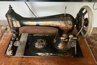 1907 Singer Sphinx Antique Treadle Sewing Machine W  Original Attachments 