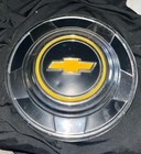 1973-1987 Chevy Truck C10 10 5  Dog Dish Hubcap Yellow Bowtie
