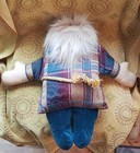 Woof   Poof Santa Claus Plaid Plush Musical Christmas Doll Early No Button