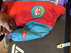 Vintage 80s Fisher Price Puffalumps Colorblock Hooded Winter Jacket Red 2t