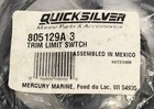 New Oem Quicksilver 805129a3 Trim Limit Switch - Mercury Marine - New Old Stock