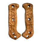 Royalcurl Oak Handles Scales For Ka-bar Becker Bk-2 Bk-7 Bk-9 Etc