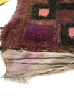 Vtg Hand Hook Rug Brown Gold Green Red Pink Needs New Backing 21x32 In 1920-30s