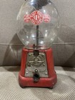 Antique Glass Advanced Model D Penny One Cent Gumball Machine Coin Op Vending