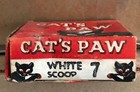 Vintage Rubber Heels In Store Display Box Cat s Paws Black Cat Original 1960 s