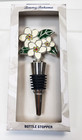 Tommy Bahama Bottle Stopper Floral Flower Enamel Metal New In Box