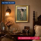 Vintage Gold Framed Ophelia Wall Art victorian Gothic Oil Painting Print   Roman