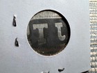 Jt Vintage Tin Tobacco Tag Die Cut J T