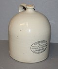 Antique Red Wing Stoneware Advertising Wine Beehive Jug     Doniphan  Ks Adv 2 Gal