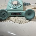 Vintage 1960   s Western Electric Rotary Phone Telephone Aqua Light Blue