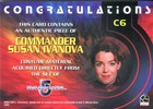Babylon 5 Complete Commander Susan Ivanova Costume Card C6 Rittenhouse 2002