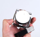 2 Pcs 20g Refillable Jars Empty Cosmetic Container Square Cream Bottle Plastic T