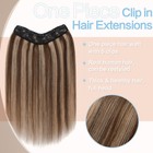 One Piece 100  Remy Clip In Human Hair Extensions 3 4full Head U Part My-lady Us