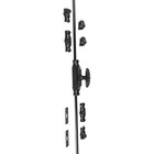 Signature Ironmongery Dalston Door Iron Cremone Bolt 9 Feet Black Powder Coated