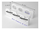 3 Fishing Rod Holder Vertical Console Boat Wall Rack Bungee