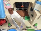 Vintage 1989 Little Tikes Large Blue Roof 2 Story Doll House W accessories