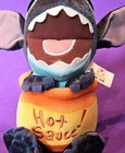 Nwt Disney Store Stitch In Hot Sauce Jar Hide   Peek Bean Bag Plush Tags Rare 8   