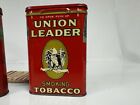 2 Vintage Advertising Eagle Union Leader Trial Vertical Pocket Tobacco Tin  