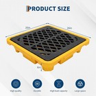 Spill Containment Pallet 2 Drum 1500 Lb Load Heavy Duty Hdpe Tray 26 5x26 5x6 