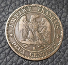 1862 France 10 Centimes Coin