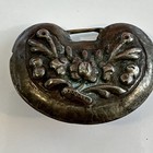 19th Century Chinese Qing Dynasty Silver Repousse Ruyi Lock Pendant