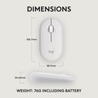 Logitech Pebble Mouse 2 M350s Slim Bluetooth Wireless Mouse  Portable  Lightweig