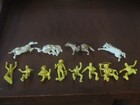 Marx Vintage 1950s Roy Rogers Ranch   Mineral City 60mm Vinyl Cowboys   Horses