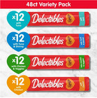 2 Jar Delectables Squeeze Up Interactive Lickable Wet Cat Treat Variety 48ct Jar