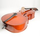 New 4 4 Professional Adult Retro Basswood Cello  bag bow rosin bridge