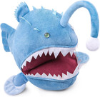 Anglerfish Plush Toy - Cute 12  Blue Anglerfish Creepy Stuffed Animals Toys Real