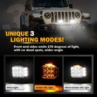 Auxbeam 5 inch Side Shooter Led Work Light Bar Cube Pods Drl Fog Driving Lamps