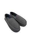 Men s Corduroy House Shoes - Moccasin Slip On - Grey